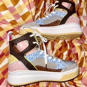 BRAND NEW MICHAEL KORS MATSON HIGH TOP SNEAKERS! 👍 GIFT *SOLD OUT* $228 SZ 8 🥵